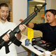 Illustration for article titled Quiet Loner Really Comes Out Of Shell At Gun Store
